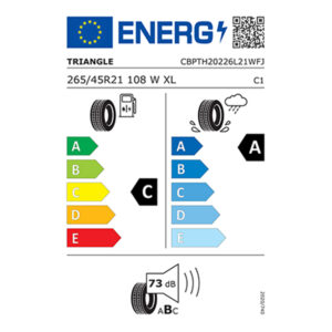 265/45 R21 108W XL Triangle EffeXSport TH202 Yazlık Lastik 2024 Üretim