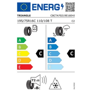 195/75 R16 C 110/108T 10PR Triangle Seasonx Van TA702 4 Mevsim Lastik 2024 Üretim