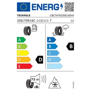 205/75 R16 C 113/111T 10PR Triangle Seasonx Van TA702 4 Mevsim Lastik 2024 Üretim