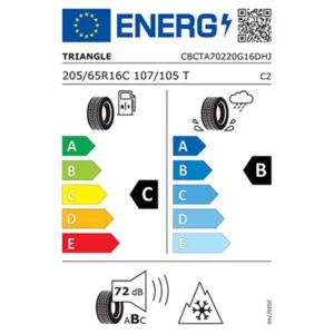 205/65 R16 C 107/105T 8PR Triangle Seasonx Van TA702 4 Mevsim Lastik 2024 Üretim