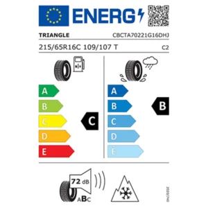 215/65 R16 C 109/107T 8PR Triangle Seasonx Van TA702 4 Mevsim Lastik 2024 Üretim